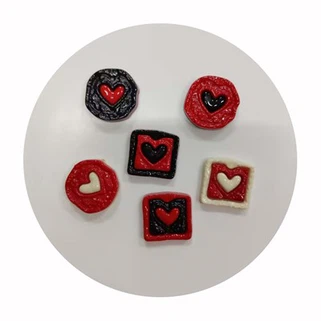 Hjerteformet cabochon